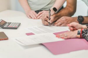 Writ of possession notice posted on a Florida rental door