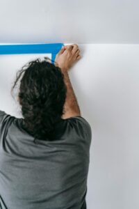 Wall damage in a Florida rental apartment