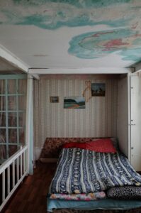 Water stain on ceiling in Florida rental apartment